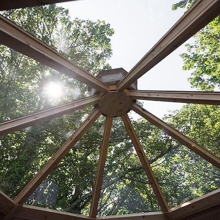 Romantic Treehouse With Hot Tub & Bbq Lodge Praze an Beeble Bagian luar foto